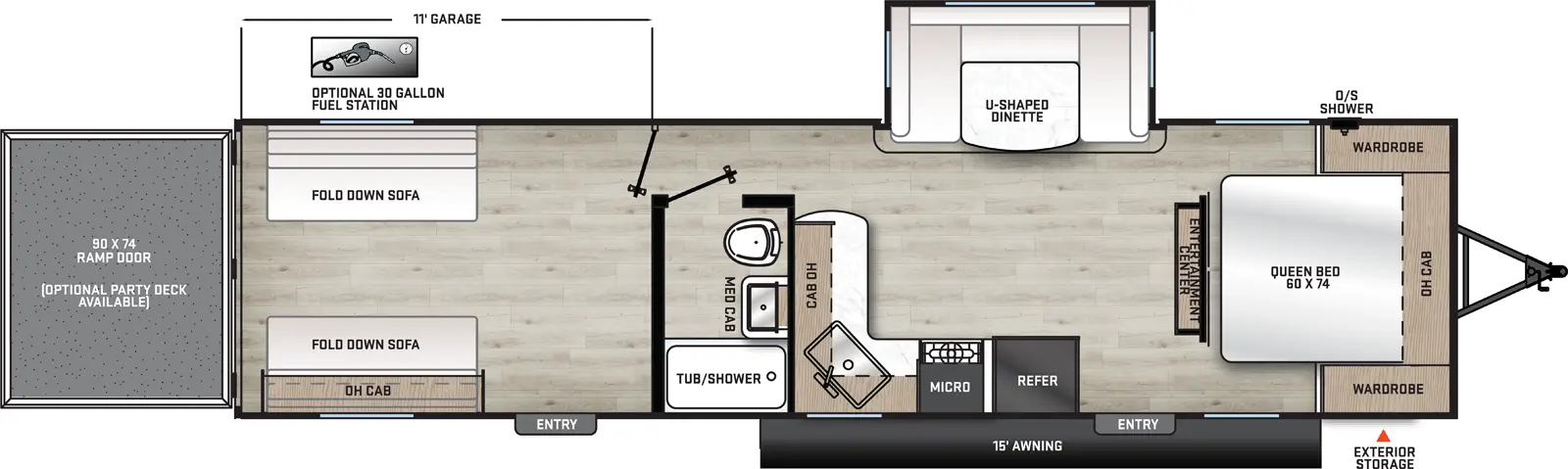 Aurora 290ATH Floorplan